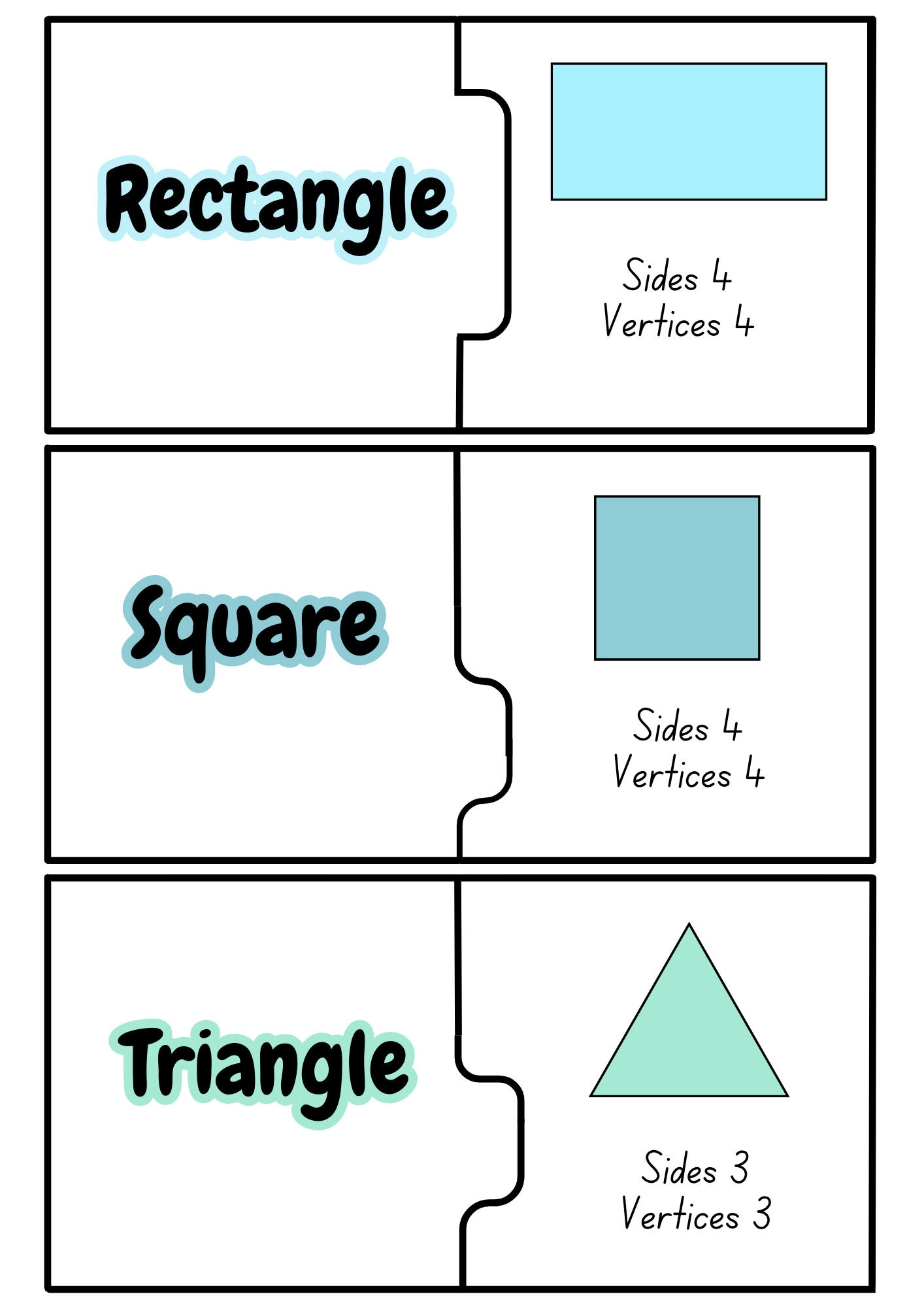 2D Shape Properties - Ocean Blue Colours - Early Primary Years