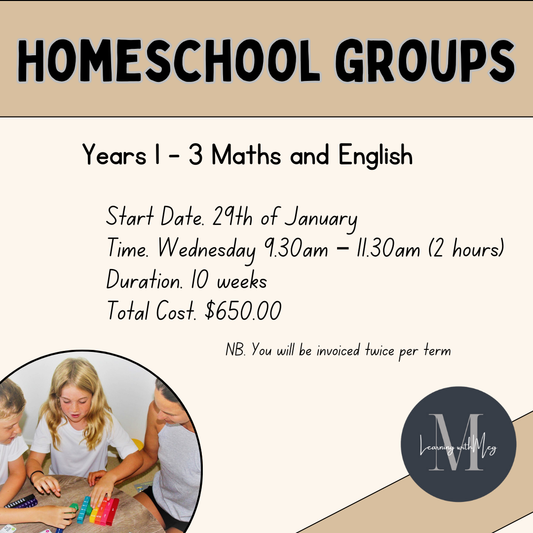 Years 1 - 3 MATHS AND ENGLISH GROUPS