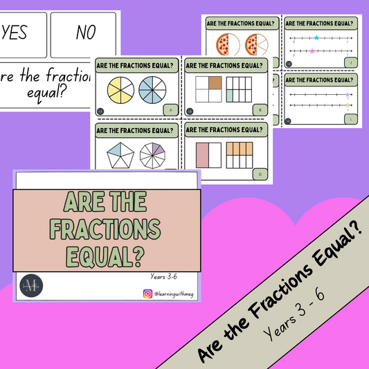 Are the Fractions Equal - Years 3 - 6