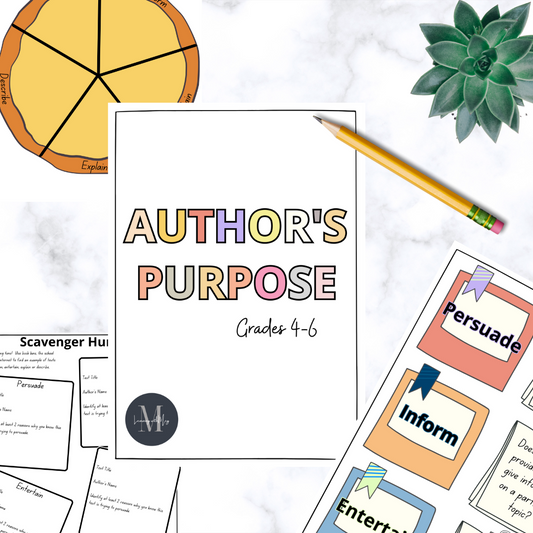 The Author's Purpose - Grades 3 - 6.