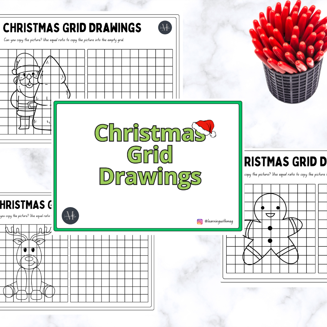 Christmas Grid Drawings