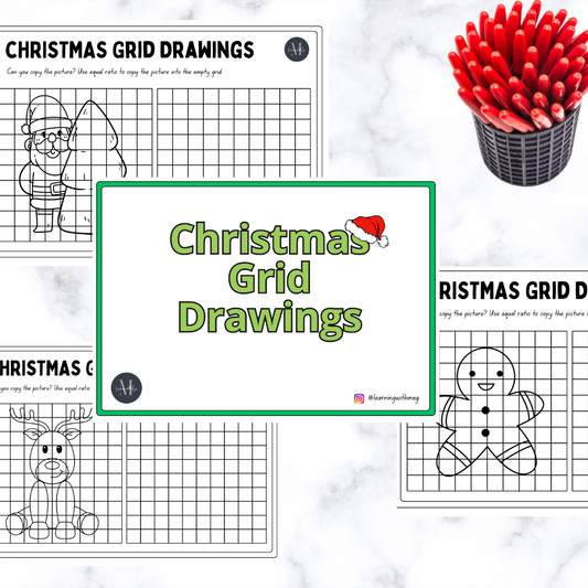 Christmas Grid Drawings