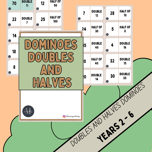 Dominoes Doubles and Halves - Years 2 -5