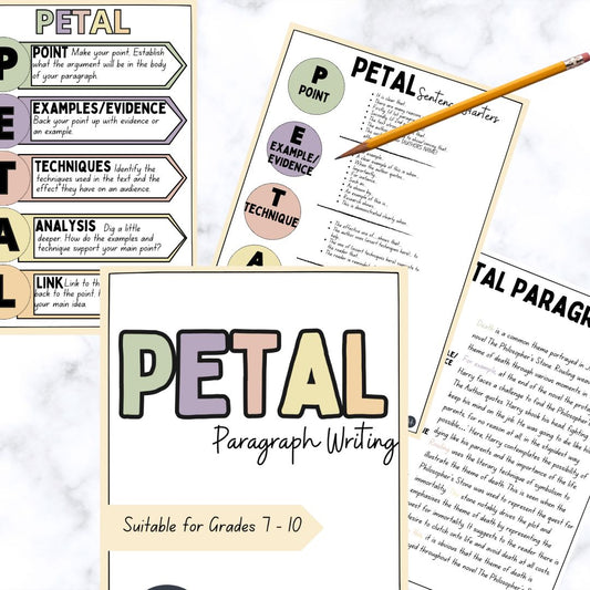 PETAL Paragraphs Pack - Grade 7 - 10