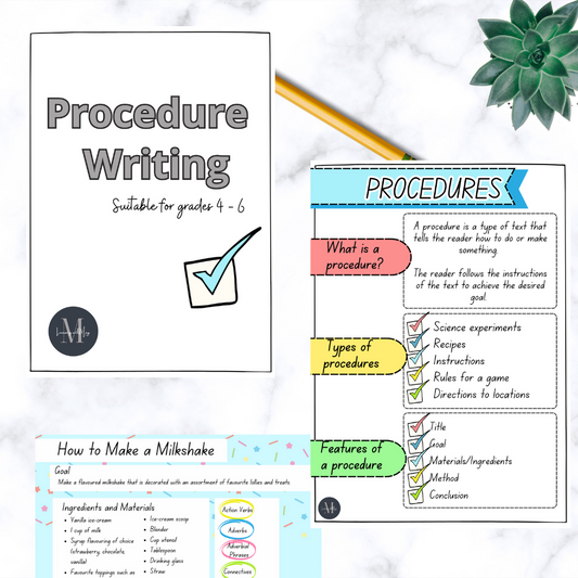 Procedure Writing - Grades 4 - 6