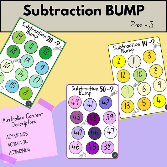 Subtraction Bump. Prep - 3