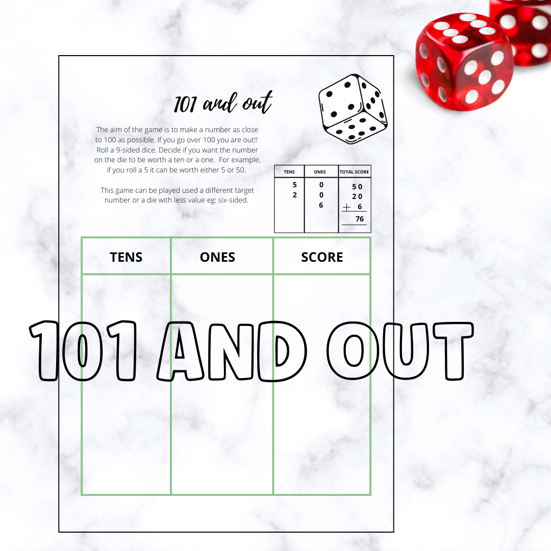 101 and Out Game