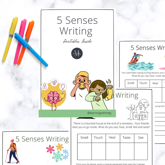 The 5 Senses Writing Prompts. Years 3 - 6