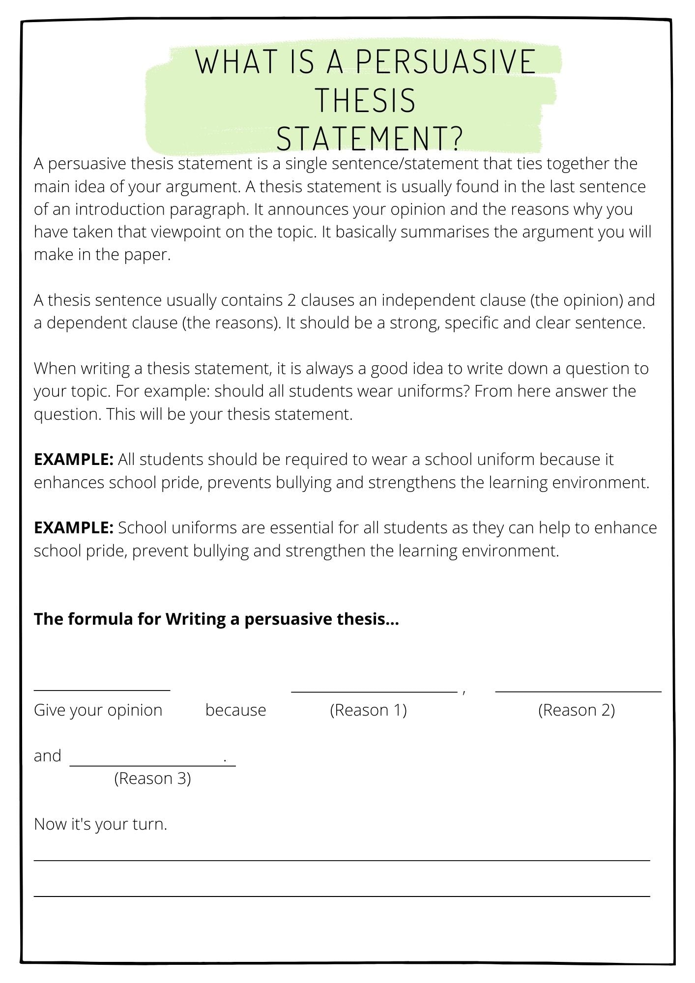 Persuasive Writing Resource Pack: Grades 5 - 8