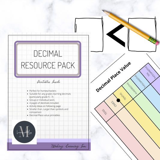 Decimal Place Resource Pack - grades 5 - 7