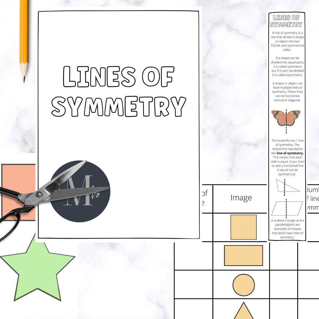 Lines of Symmetry. Grades 5 - 7